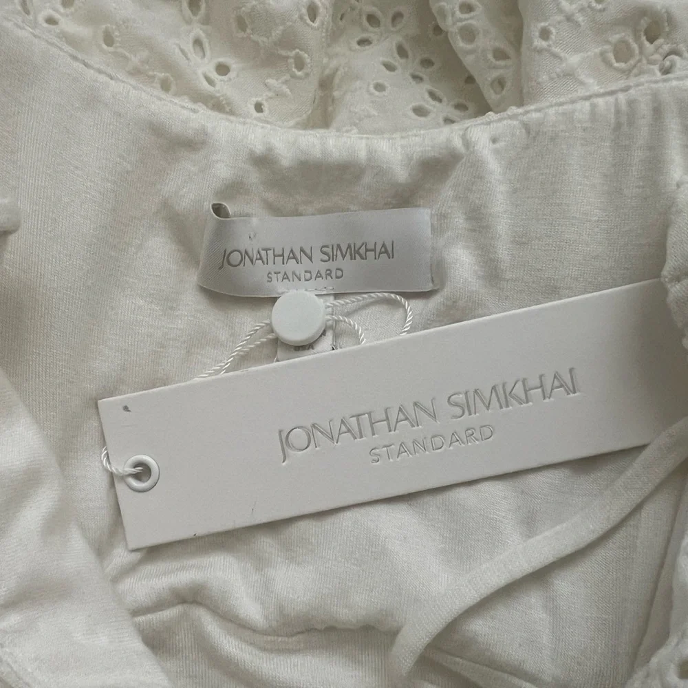 jonathan simkhai Moira Broderie Anglaise Midi Dress - Picture 6 of 6